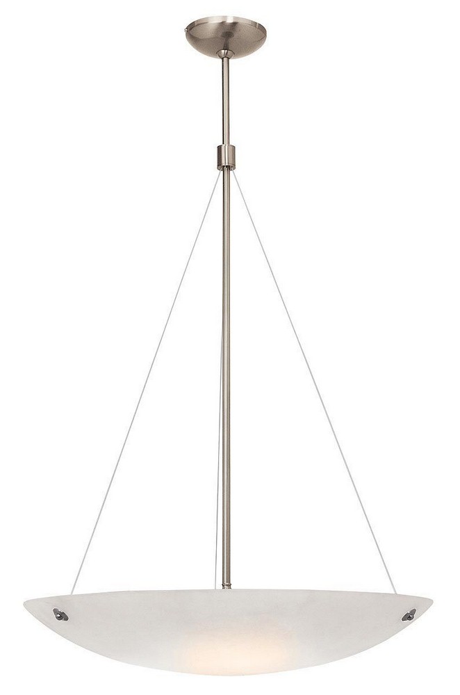 Access Lighting-23073-BRZ/WHT-Noya-Four Light Large Cable Pendant-23 Inches Wide by 35 Inches Tall   Bronze Finsih with White Glass