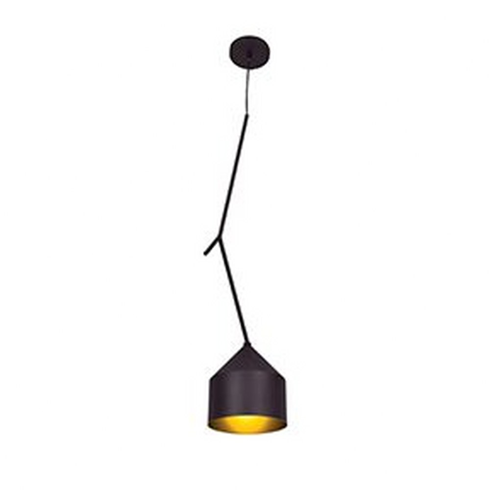 Access Lighting-23879LEDDLP-BL/GLD-Pizzazz-10W 1 Led Oblong Pendant In Modern Style-8.25 Inches Wide By 38 Inches Tall   Pizzazz-10W 1 Led Oblong Pendant In Modern Style-8.25 Inches Wide By 38 Inches 