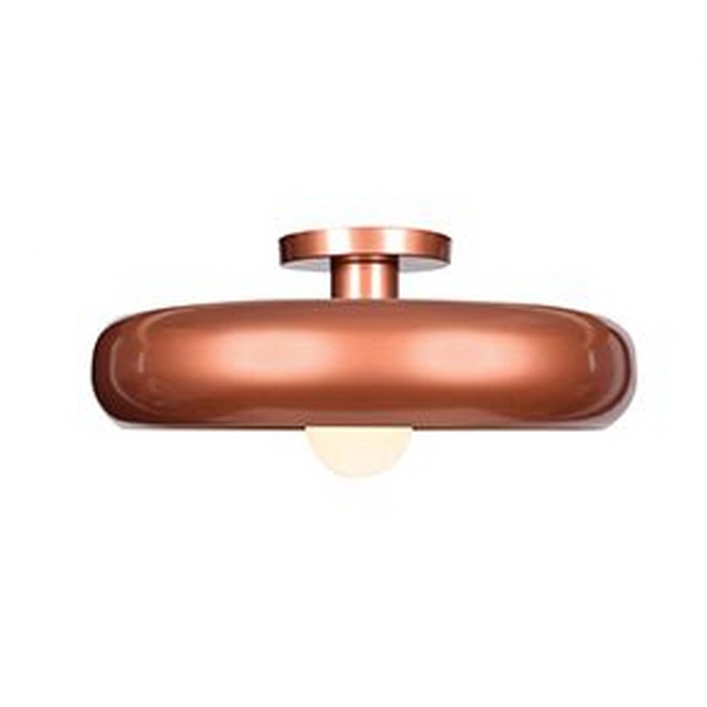 Access Lighting-23880LEDDLP-CP/GLD-Bistro-5W 1 LED Round Small Flush Mount-15.75 Inches Wide by 5.5 Inches Tall Copper/Gold  Red and Silver Finish