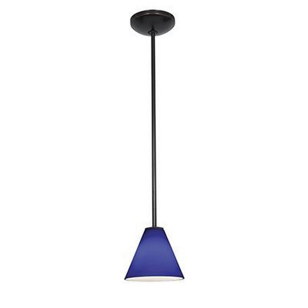 Access Lighting-28004-3R-ORB/COB-Martini-11W 1 LED Rod Pendant-7 Inches Wide by 6 Inches Tall Oil Rubbed Bronze Cobalt Oil Rubbed Bronze Finish