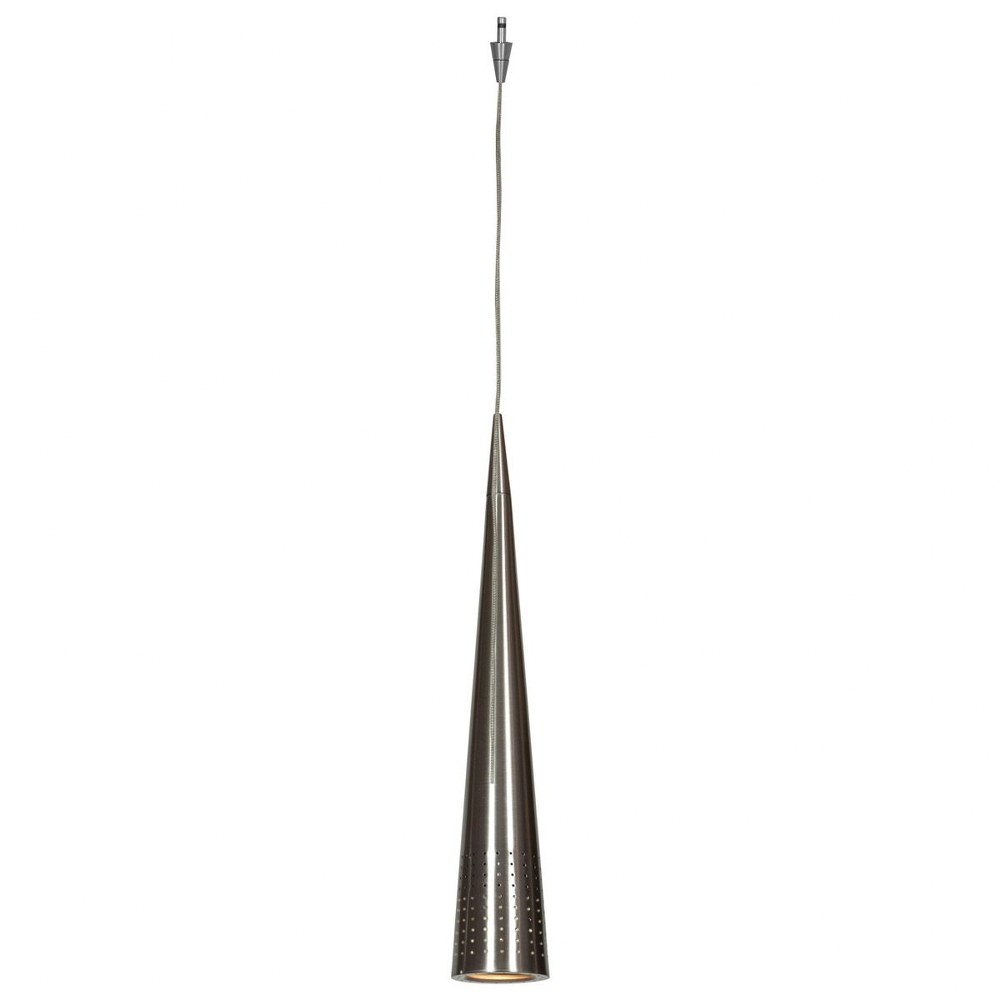 Access Lighting-52052UJ-BS-Apollo- One Light Pendant   Brushed Steel Finish