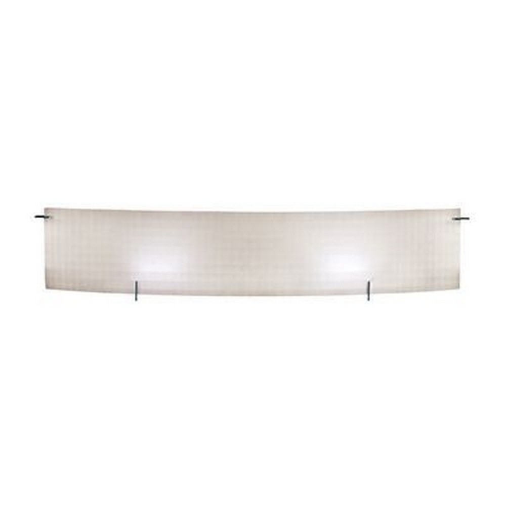 Access Lighting-62053LEDD-CH/CKF-Oxygen-26W 1 Led Bath Vanity-33.5 Inches Wide By 6.75 Inches Tall   Chrome Finish with Checkered Frosted Glass