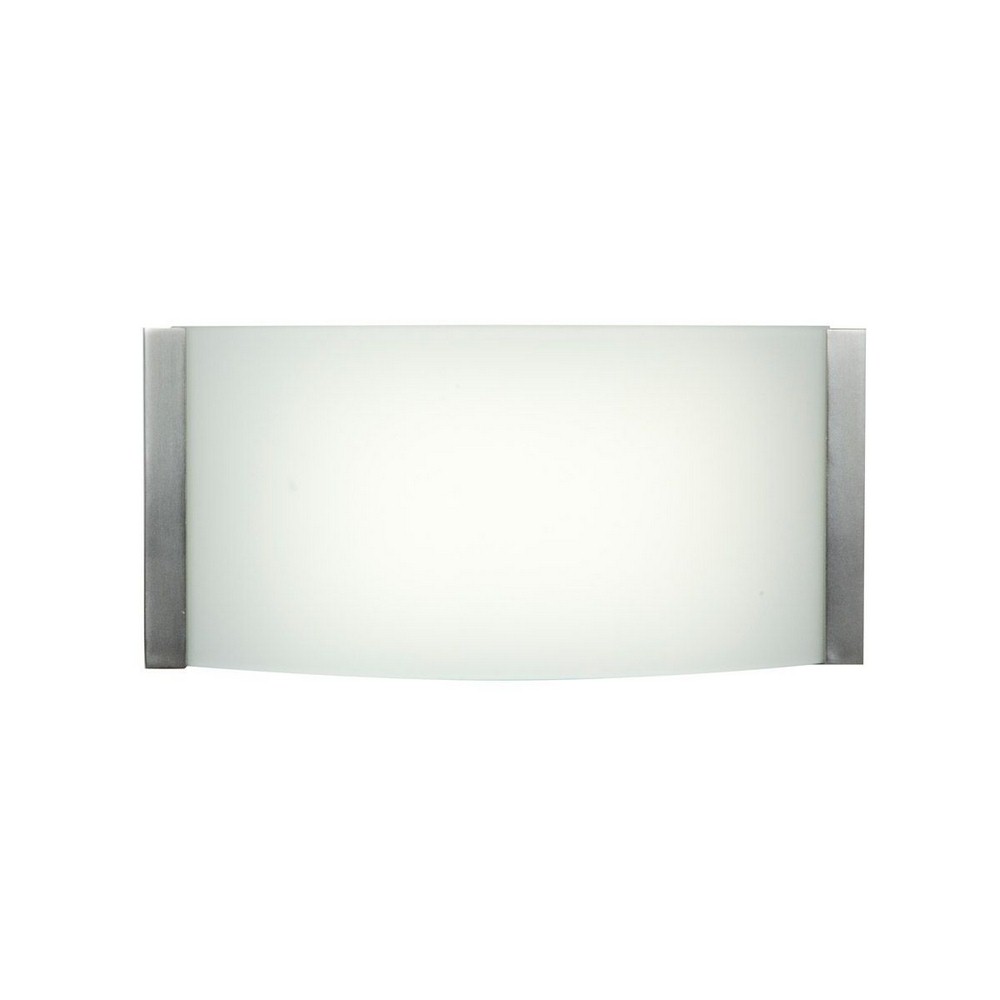 Access Lighting-62296LEDD-BS/OPL-Wave-9W 1 LED Bath Vanity-9 Inches Wide by 4.4 Inches Tall   Brushed Steel Finish with Opal Glass