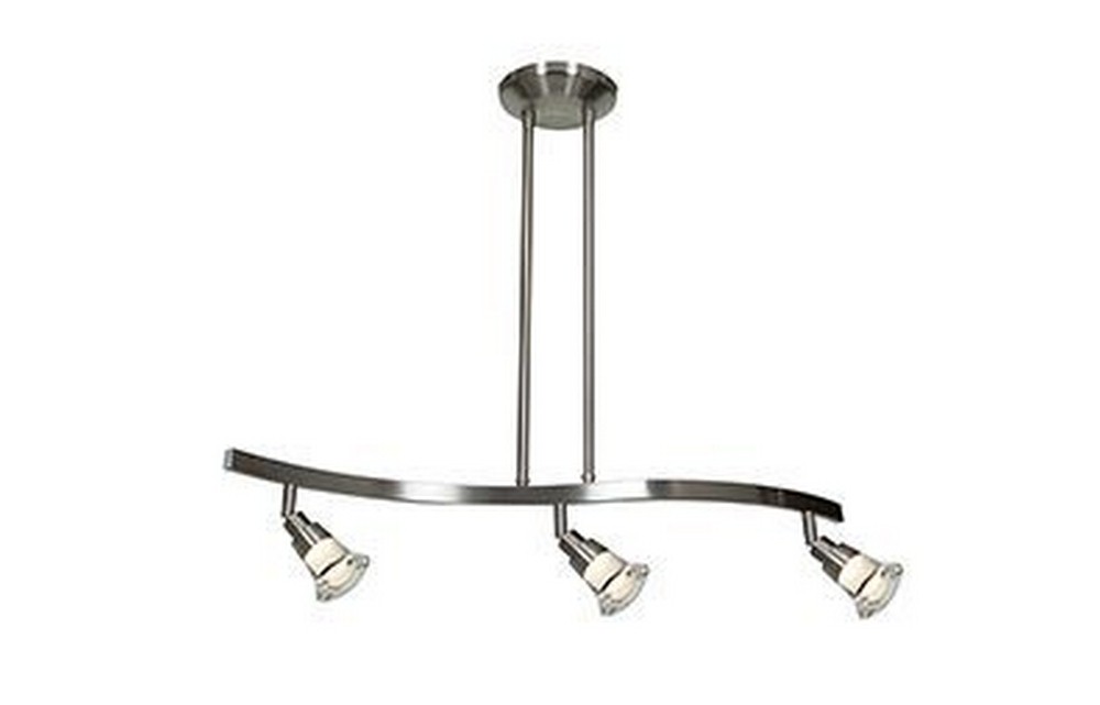 Access Lighting-63053LEDD-MC/ACR-Optix-12W 3 LED Spotlight Pendant-28 Inches Wide by 6 Inches Tall   Matte Chrome Finish with Acrylic Glass