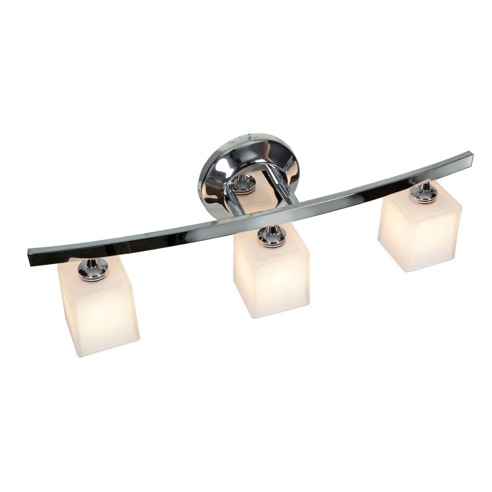 Access Lighting-63813-18-CH/OPL-Sydney-Three Light Bath Vanity-7 Inches Tall   Chrome Finish with Opal Glass