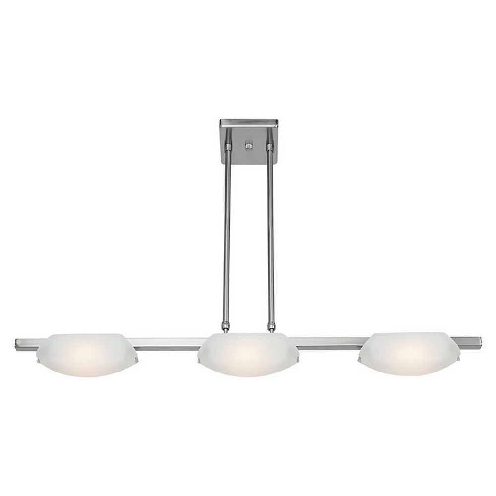 Access Lighting-63957LEDD-MC/FST-Nido-24W 3 LED Convertible Pendant-5 Inches Wide by 4 Inches Tall Matte Chrome  Oil Rubbed Bronze Finish with Frosted Glass