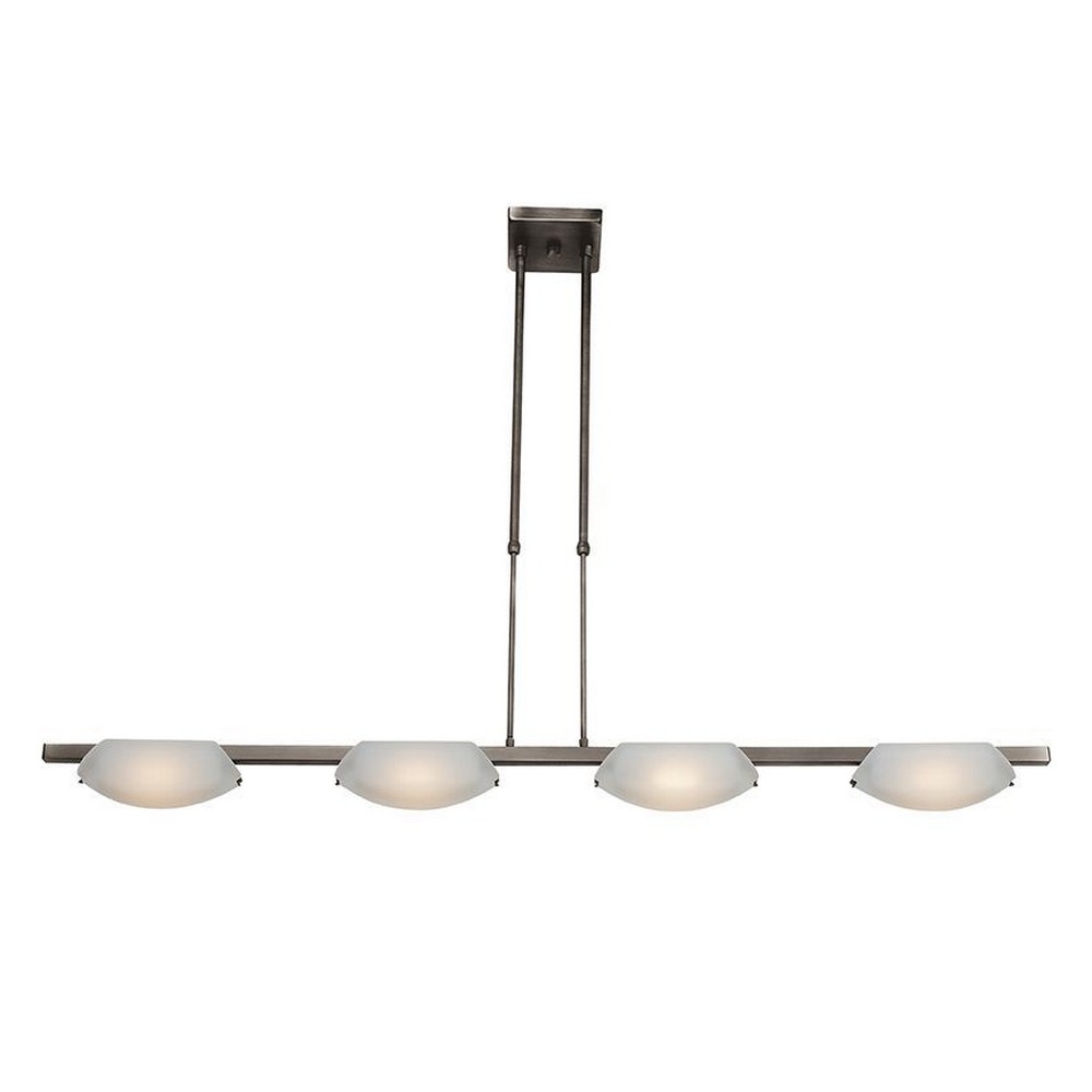 Access Lighting-63958LEDD-MC/FST-Nido-32W 4 LED Convertible Pendant-5 Inches Wide by 4 Inches Tall Matte Chrome  Oil Rubbed Bronze Finish with Frosted Glass