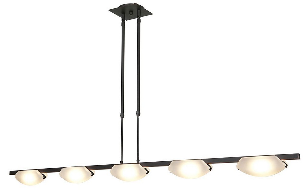 Access Lighting-63959LEDD-ORB/FST-Nido-40W 5 LED Convertible Pendant-5 Inches Wide by 4 Inches Tall Oil Rubbed Bronze  Oil Rubbed Bronze Finish with Frosted Glass