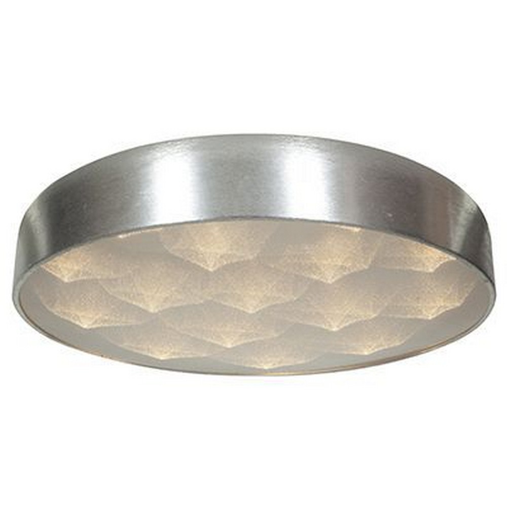 Access Lighting-70082LEDD-BSL/ACR-Meteor-48W 16 LED Flush Mount-23 Inches Wide by 4.5 Inches Tall   Brushed Silver Finish with Acrylic Glass