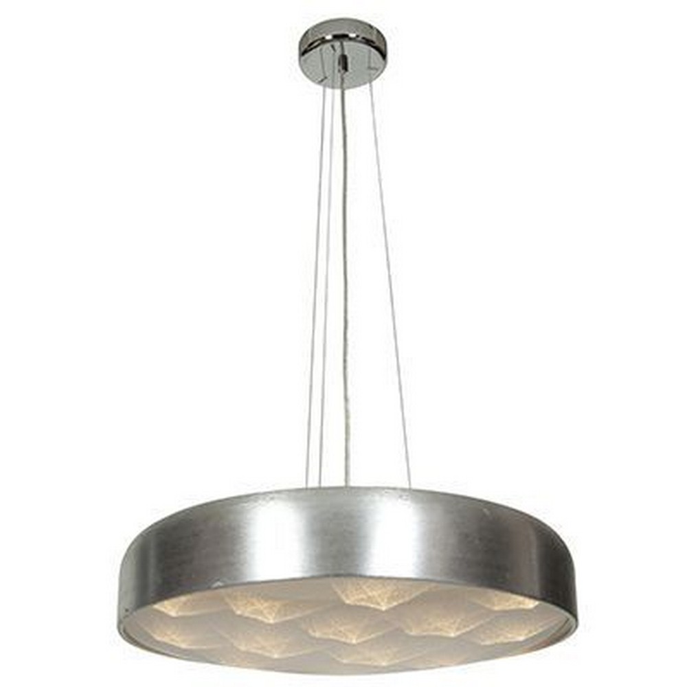 Access Lighting-70084LEDD-BSL/ACR-Meteor-48W 16 LED Pendant-23 Inches Wide by 4.5 Inches Tall   Brushed Silver Finish with Acrylic Glass