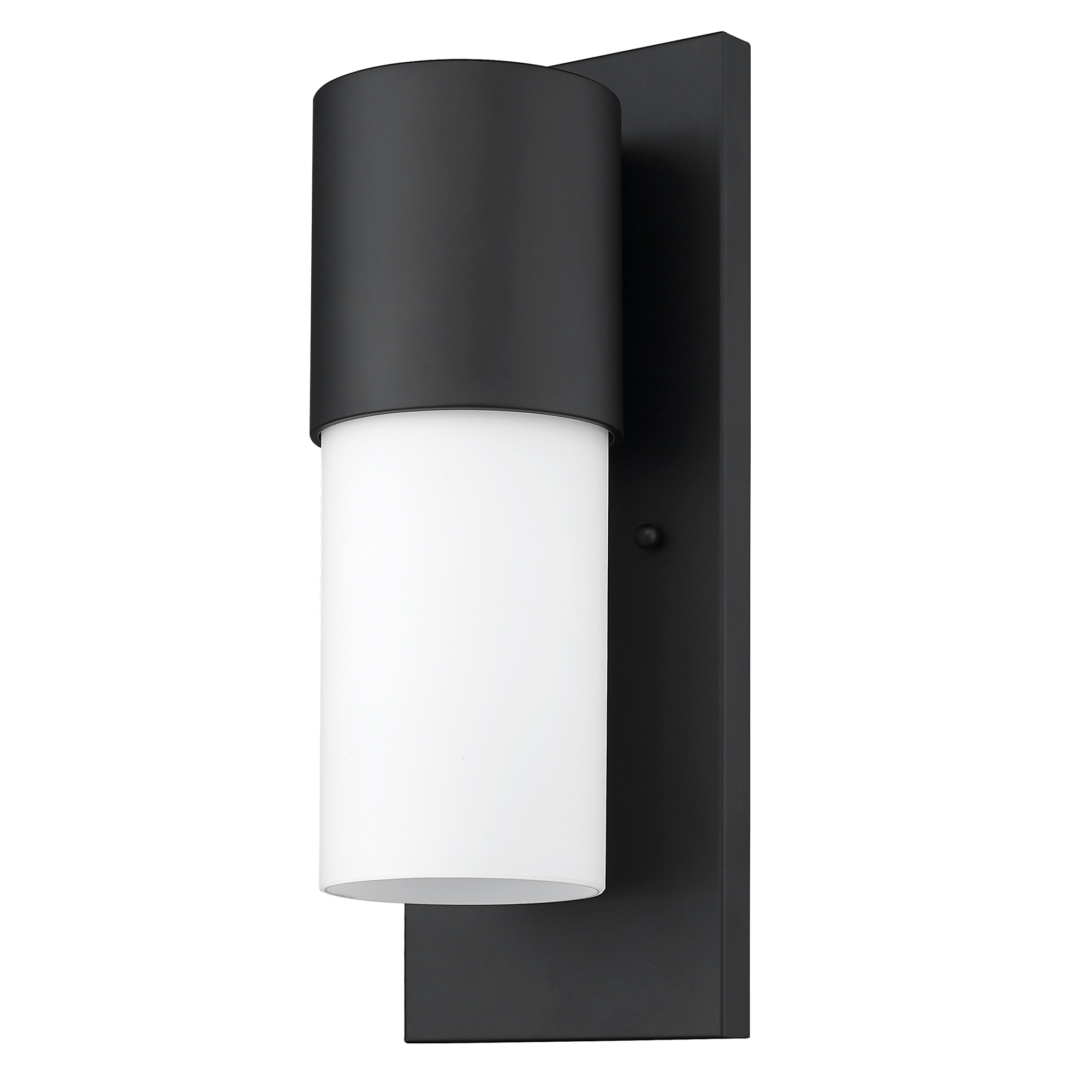 Acclaim Lighting-1511BK-Cooper 1-Light Wall Light in Modern Style - 6 Inches Wide by 16 Inches High Matte Black Frosted Raw Brass Finish