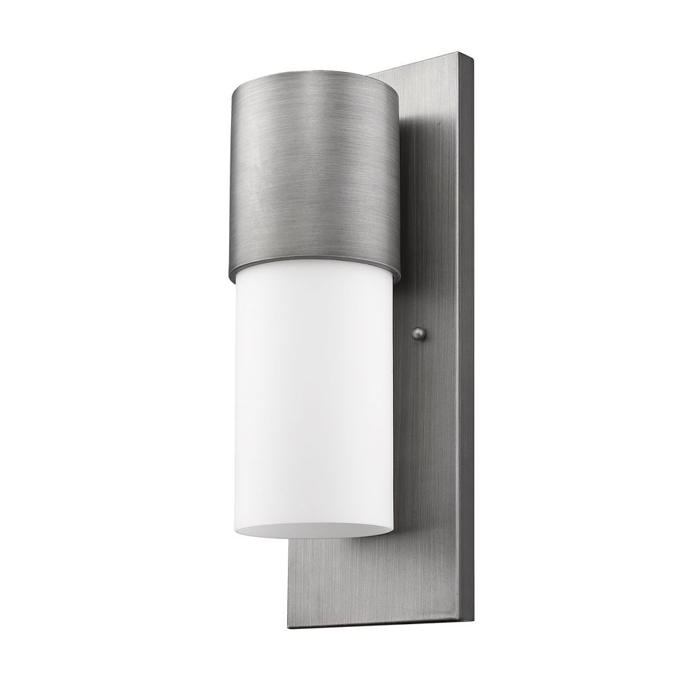 Acclaim Lighting-1511MN-Cooper 1-Light Wall Light in Modern Style - 6 Inches Wide by 16 Inches High Matte Nickel Opal Raw Brass Finish