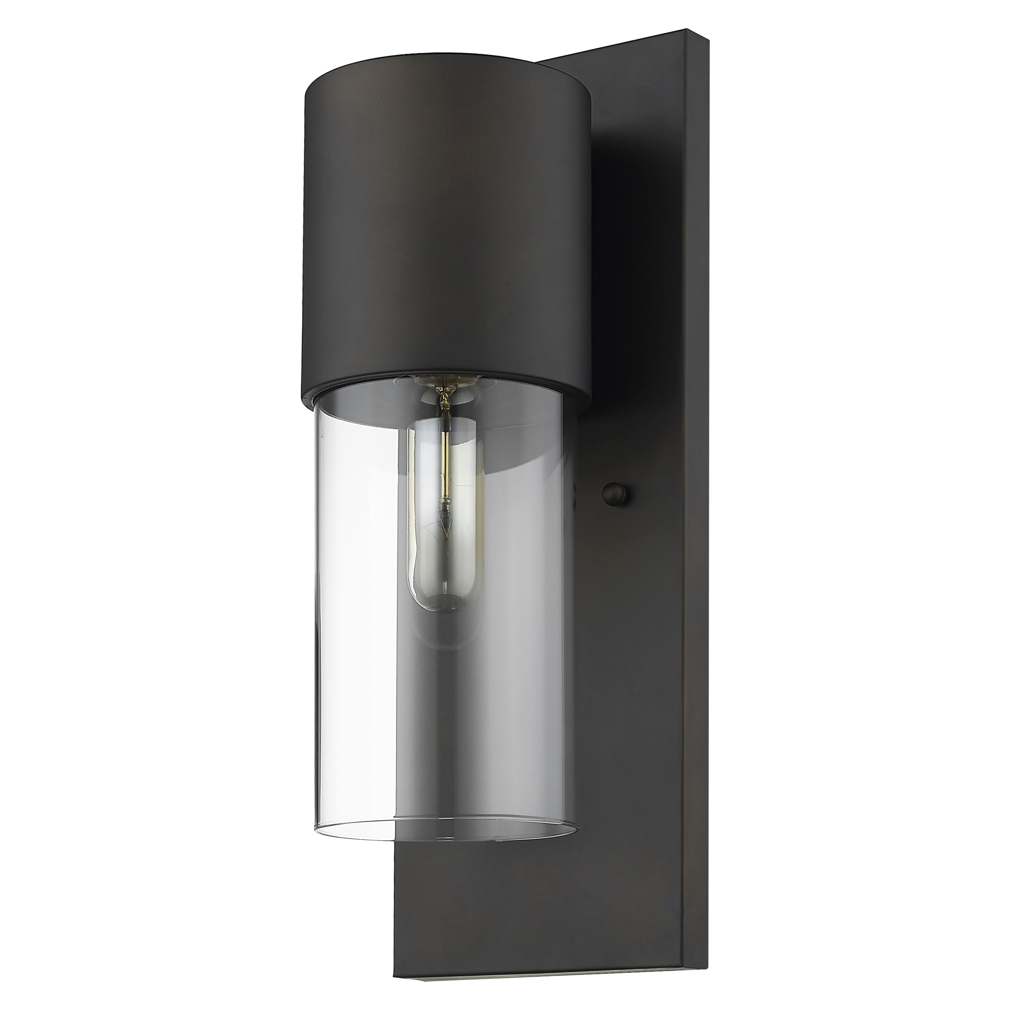 Acclaim Lighting-1511ORB/CL-Cooper 1-Light Wall Light in Modern Style - 6 Inches Wide by 16 Inches High Clear Glass  Oil Rubbed Bronze Finish