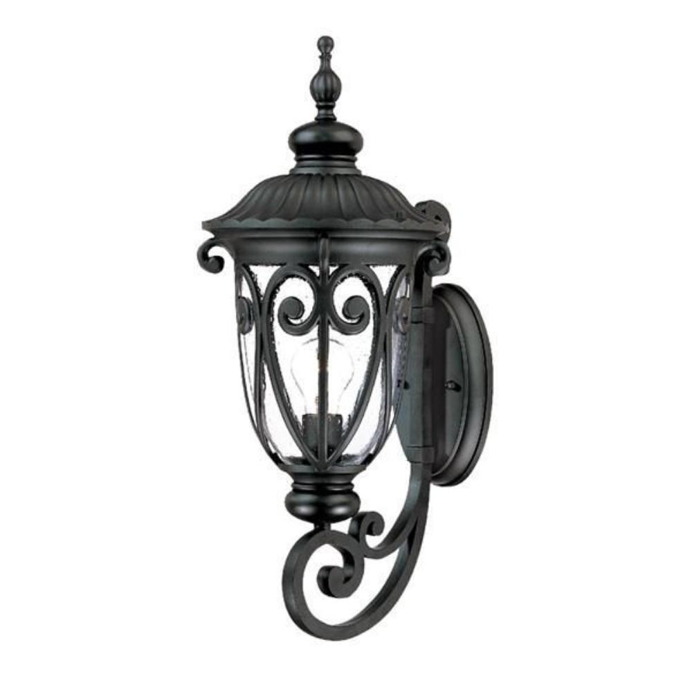 Acclaim Lighting-2111BK-Naples - One Light Outdoor Wall Mount - 9.38 Inches Wide by 22.75 Inches High Matte Black  Naples - One Light Outdoor Wall Mount - 9.38 Inches Wide by 22.75 Inches High