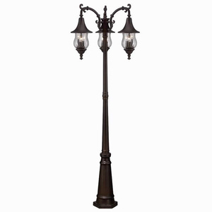 Acclaim Lighting-3409ABZ-Del Rio - Nine Light Large Post - 29 Inches Wide by 81 Inches High   Architectural Bronze Finish with Clear Melon Seeded Glass
