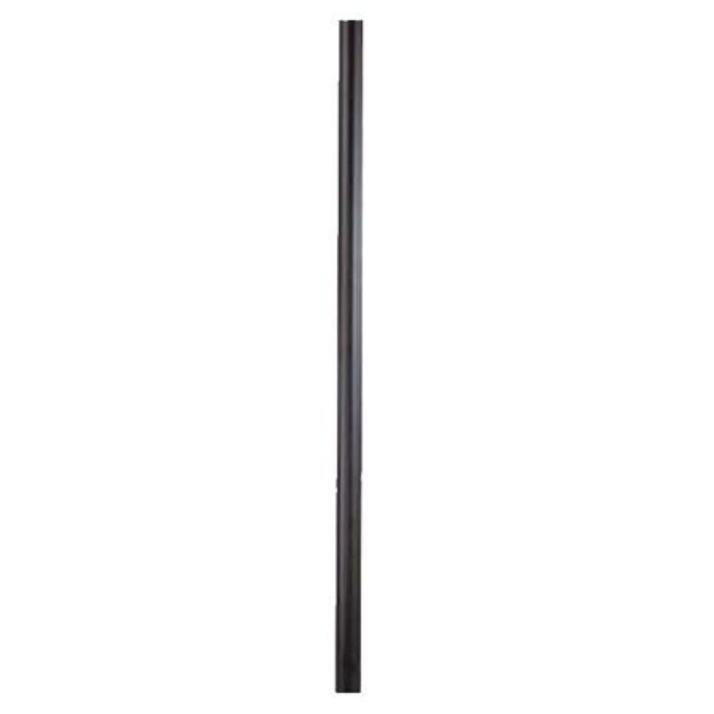 Acclaim Lighting-3588BK-Accessory - Smooth Round Post - 2.5 Inches Wide by 96 Inches High   Matte Black Finish