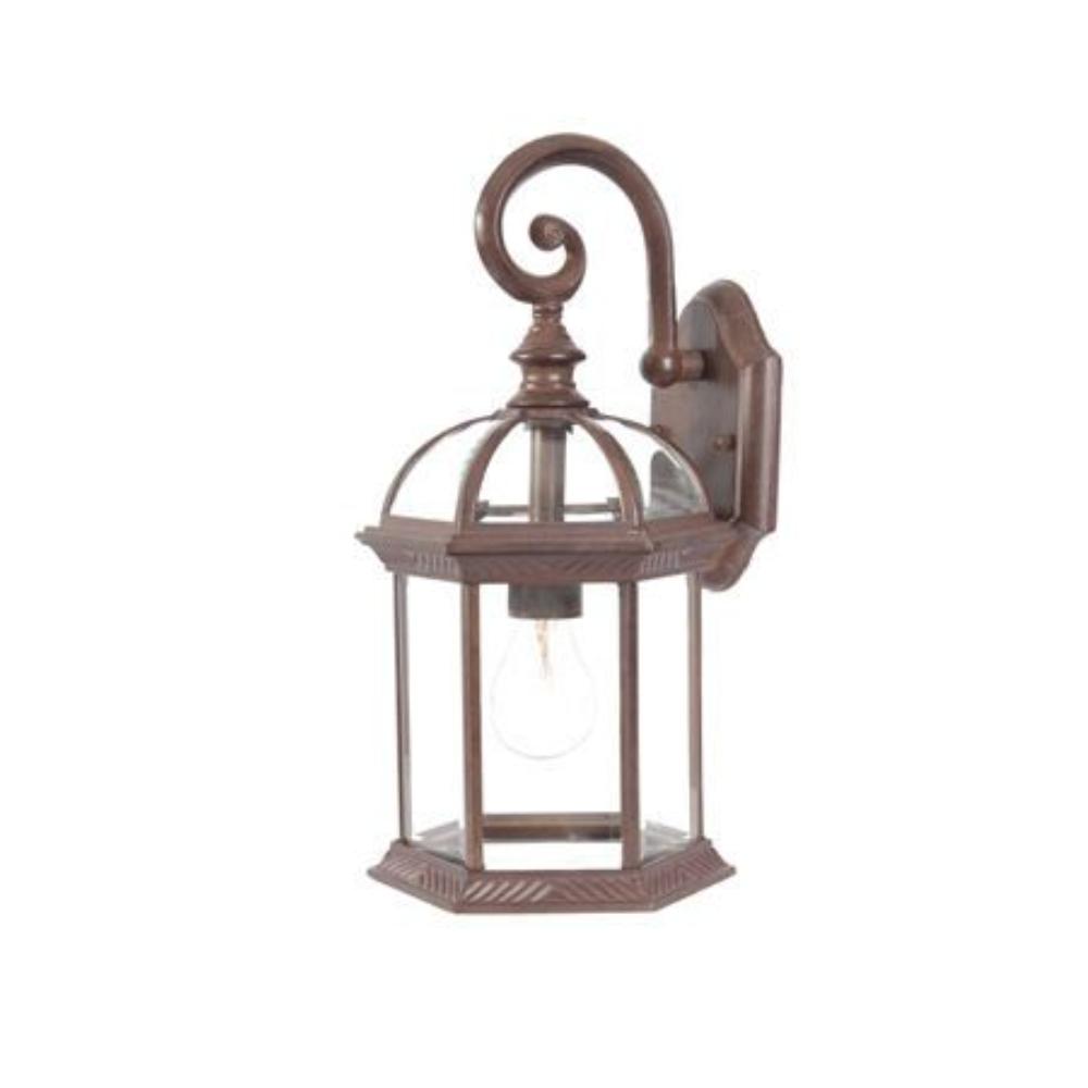 Acclaim Lighting-5271BW-Dover - One Light Outdoor Wall Mount - 8 Inches Wide by 21 Inches High Burled Walnut  Burled Walnut Finish with Clear Beveled Glass