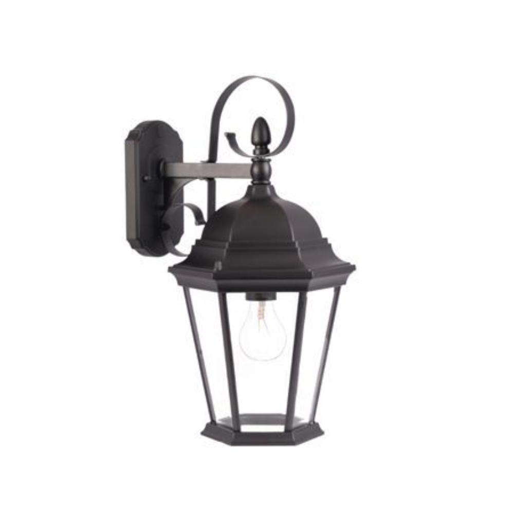 Acclaim Lighting-5412BK-New Orleans - One Light Outdoor Wall Mount   Matte Black Finish with Clear Beveled Glass
