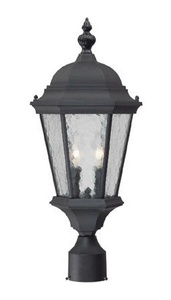 Acclaim Lighting-5517BK-Telfair - Two Light Post - 9.5 Inches Wide by 21.5 Inches High   Telfair - Two Light Post - 9.5 Inches Wide by 21.5 Inches High