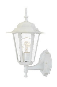 Acclaim Lighting-6101TW-Camelot - One Light Outdoor Wall Mount - 8 Inches Wide by 14.5 Inches High   Textured White Finish with Clear Beveled Glass