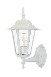 Acclaim Lighting-6101TW-Camelot - One Light Outdoor Wall Mount - 8 Inches Wide by 14.5 Inches High Textured White  Textured White Finish with Clear Beveled Glass