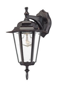 Acclaim Lighting-6102ABZ-Camelot - One Light Outdoor Wall Mount - 8 Inches Wide by 14.5 Inches High   Architectural Bronze Finish with Clear Beveled Glass