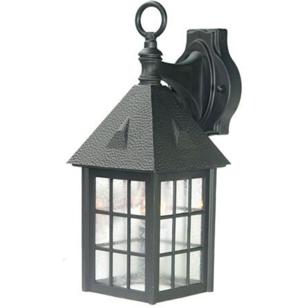 Acclaim Lighting-72BK-Outer Banks - One Light Outdoor Wall Mount - 6.5 Inches Wide by 16 Inches High   Matte Black Finish with Clear Acrylic Glass