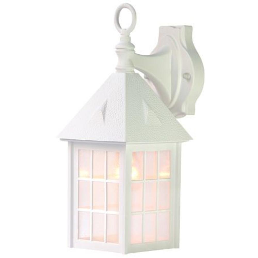 Acclaim Lighting-72TW-Outer Banks - One Light Outdoor Wall Mount - 6.5 Inches Wide by 16 Inches High   Textured White Finish with Clear Acrylic Glass