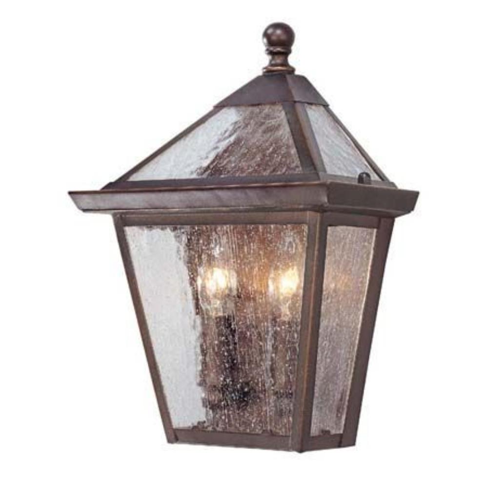 Acclaim Lighting-7604ABZ-Charleston - Two Light Outdoor Wall Mount - 7.75 Inches Wide by 10.75 Inches High   Architectural Bronze Finish with Clear Seeded Glass