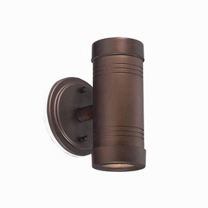 Acclaim Lighting-7692ABZ-Cylinders - Two Light Wall Lantern   Architectural BronzeFinish with Clear Glass