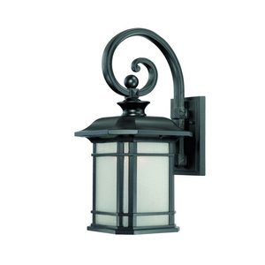 Acclaim Lighting-8112BK-Somerset - One Light Medium Wall Mount - 9.5 Inches Wide by 18.75 Inches High Matte Black  Matte Black Finish