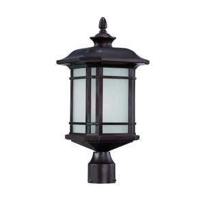 Acclaim Lighting-8117ABZ-Somerset - One Light Medium Post Mount - 11.25 Inches Wide by 19.5 Inches High   Architectural Bronze Finish