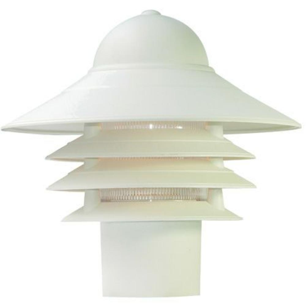 Acclaim Lighting-87TW-Mariner - One Light Post - 10 Inches Wide by 10 Inches High   Textured White Finish with Clear Acrylic Glass