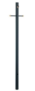Acclaim Lighting-96-320BK-Direct Burial - Smooth Post with Photocell - 3 Inches Wide by 84 Inches High   Matte Black Finish
