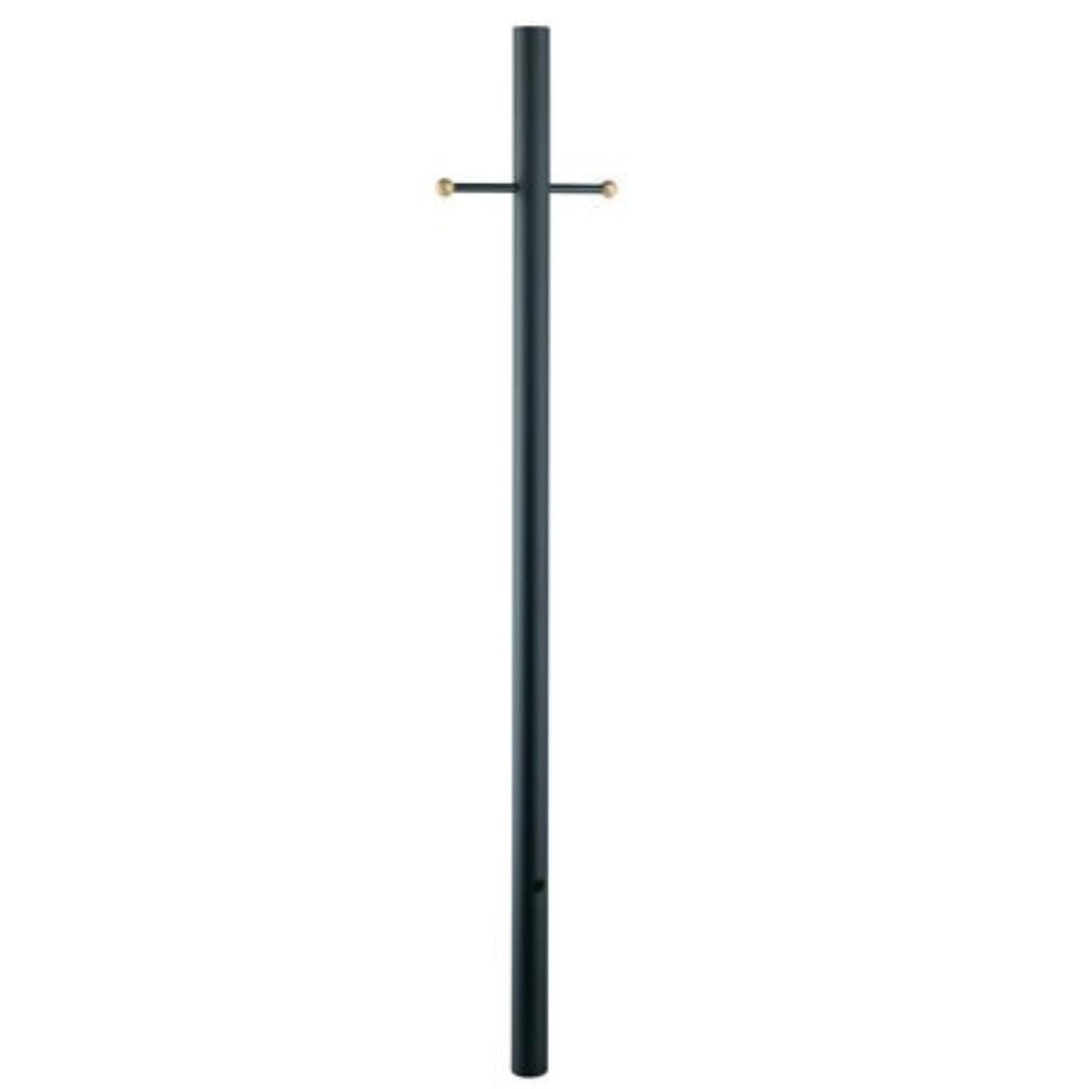 Acclaim Lighting-96BK-Direct Burial - Smooth Post - 3 Inches Wide by 84 Inches High   Matte Black Finish