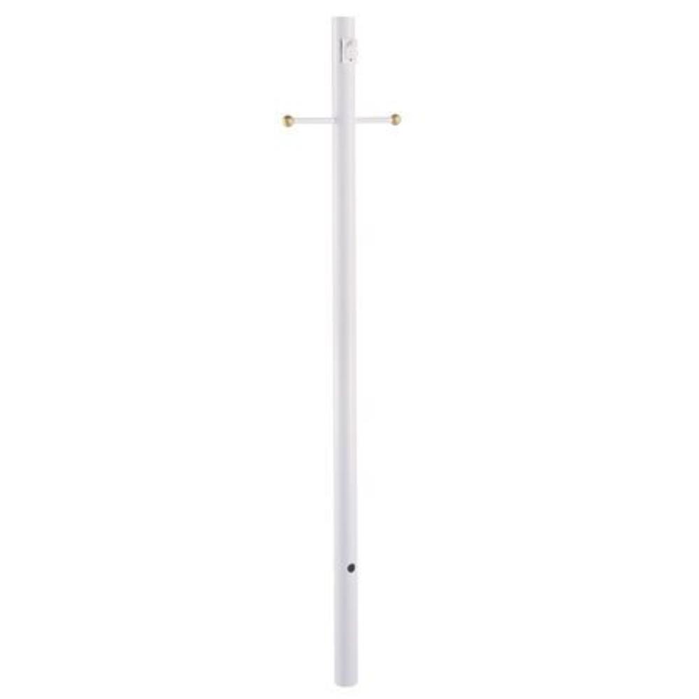 Acclaim Lighting-98WH-Direct Burial - Smooth Post - 3 Inches Wide by 84 Inches High   White Finish