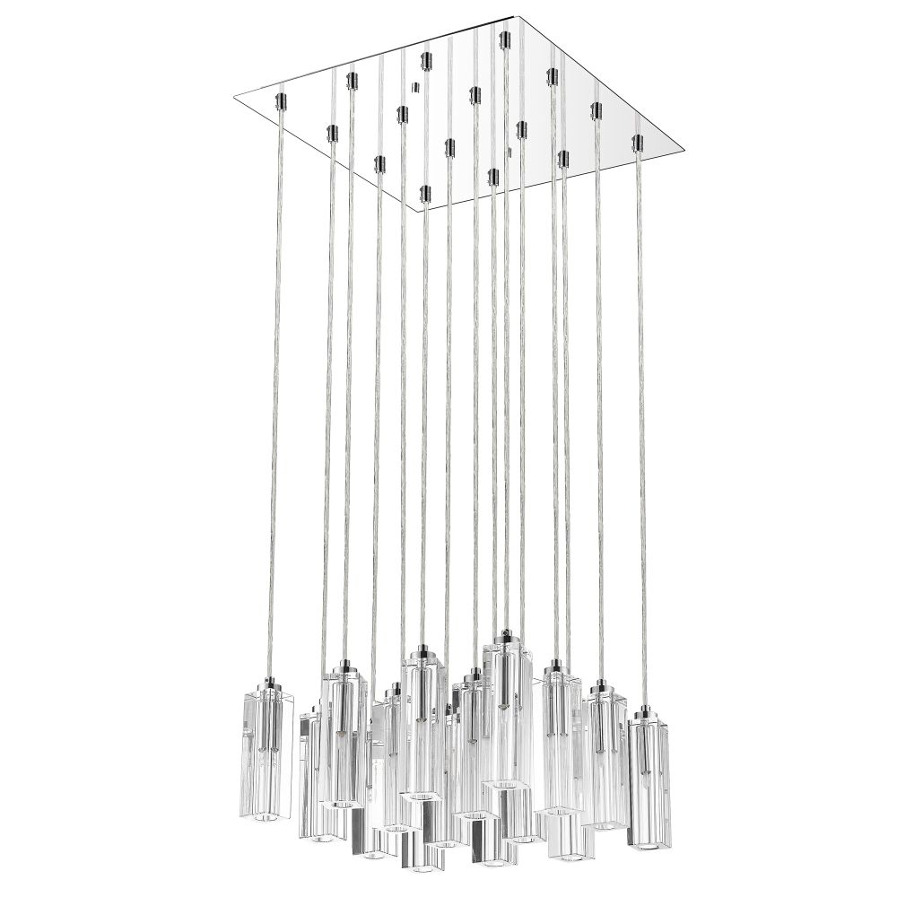 Acclaim Lighting-A900126-16-S-Icarus - Sixteen Light Chandelier - 10.5 Inches Wide by 18 Inches High   Polished Chrome Finish with Hand Polished 4-Sided Cut Crystal