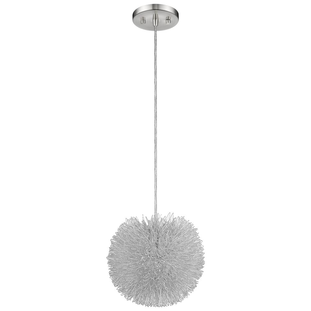 Acclaim Lighting-BW6021-Celestial - One Light Wall/Flush Mount - 7.5 Inches Wide by 7.5 Inches High   Brushed Nickel Finish