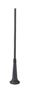 Acclaim Lighting-C10BK-Surface Mount - Fluted Post - 16.75 Inches Wide by 120 Inches High   Matte Black Finish