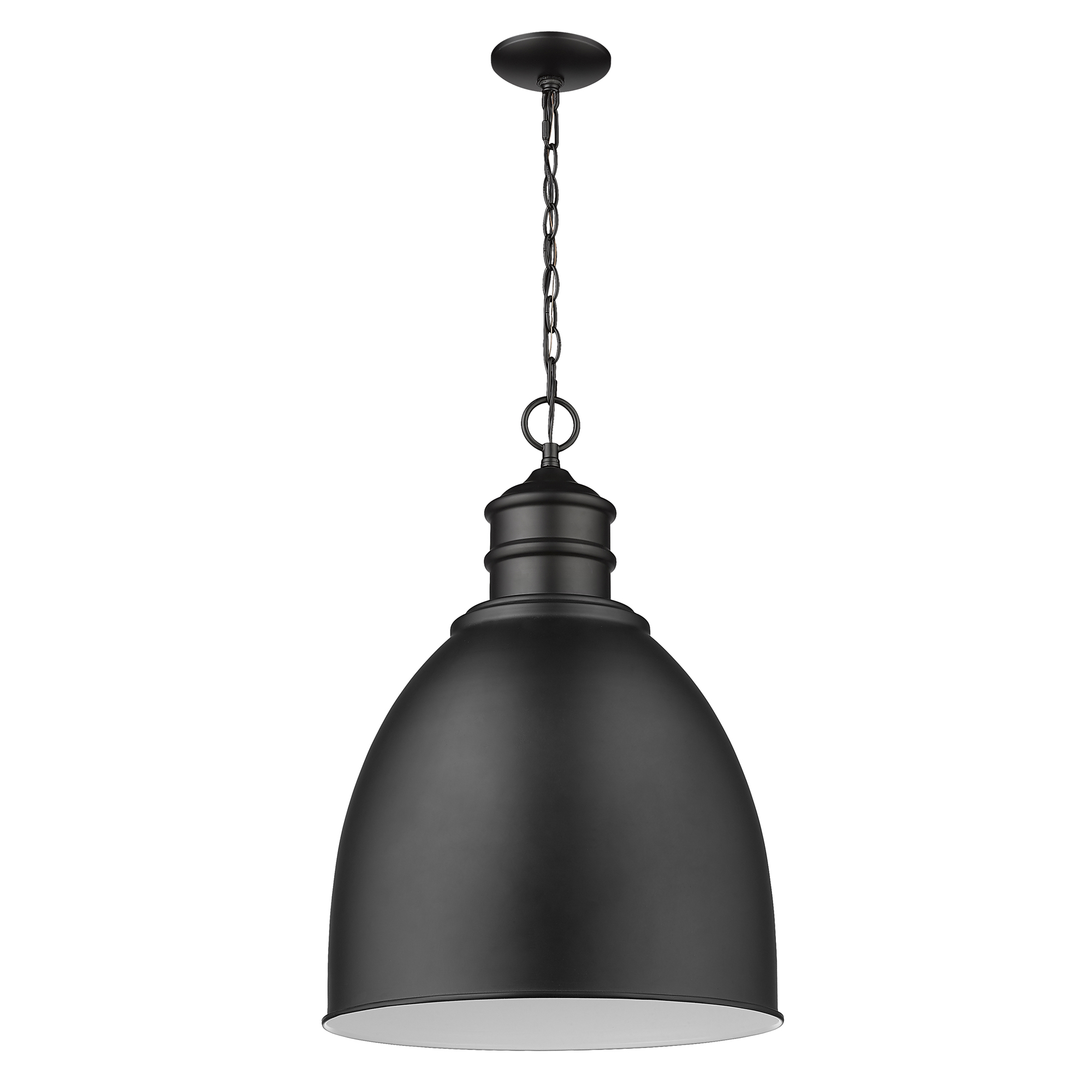 Acclaim Lighting-IN11170BK-Colby - One Light Pendant in Farmhouse Style - 17.5 Inches Wide by 25.25 Inches High   Matte Black Finish