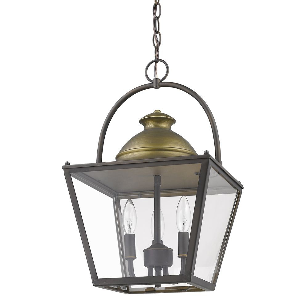 Acclaim Lighting-IN11365ORB-Savannah - Three Light Chandelier in Nautical Style - 12 Inches Wide by 19.75 Inches High   Oil Rubbed Bronze Finish with Clear Glass