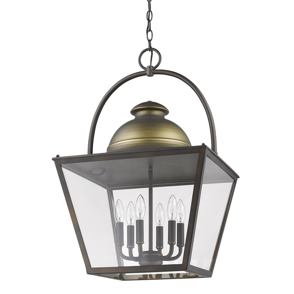 Acclaim Lighting-IN11366ORB-Savannah - Six Light Chandelier in Nautical Style - 18 Inches Wide by 28.75 Inches High   Oil Rubbed Bronze Finish with Clear Glass