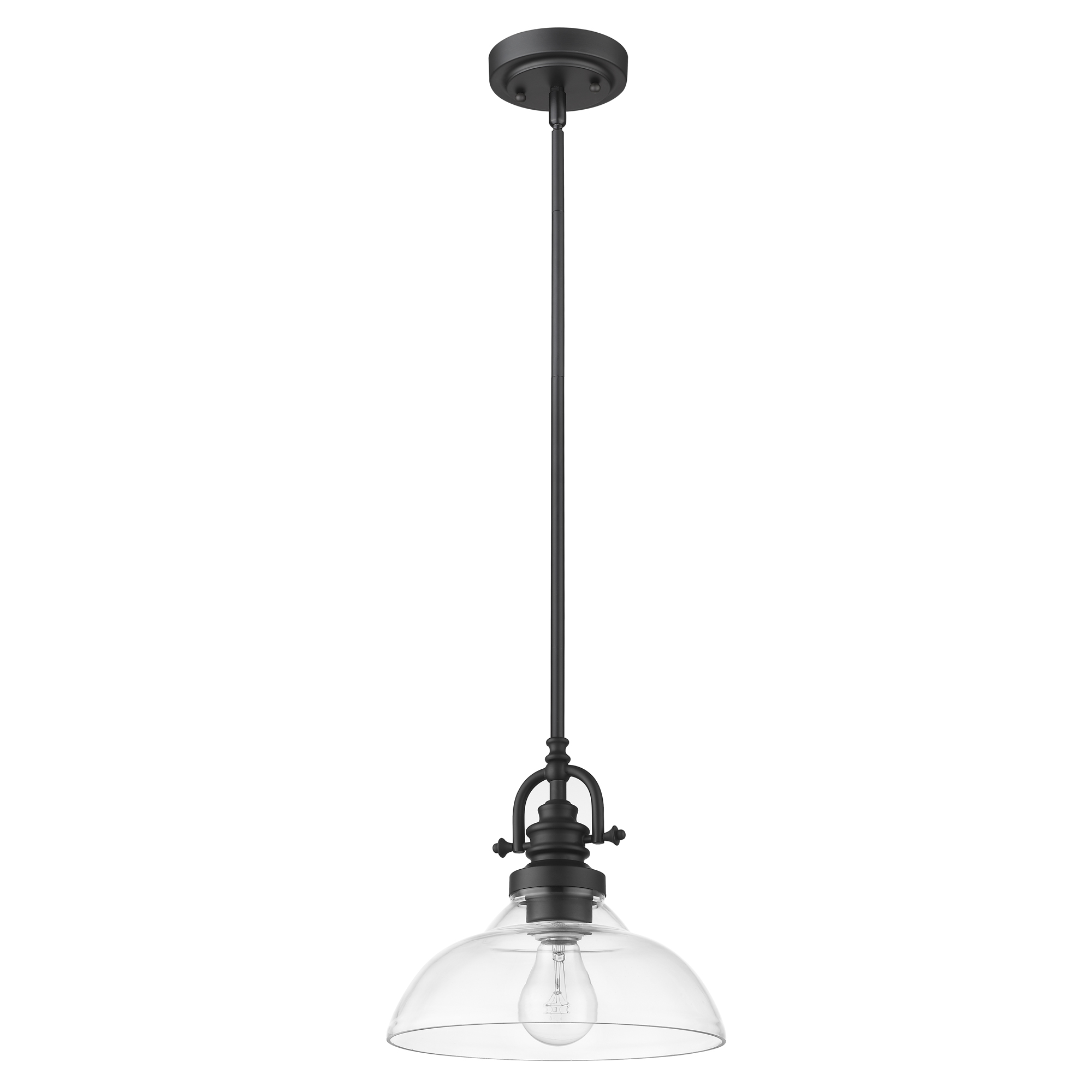 Acclaim Lighting-IN21147BK-Virginia - One Light Mini Pendant - 9.75 Inches Wide by 9.5 Inches High Matte Black  Oil Rubbed Bronze Finish With Clear Glass