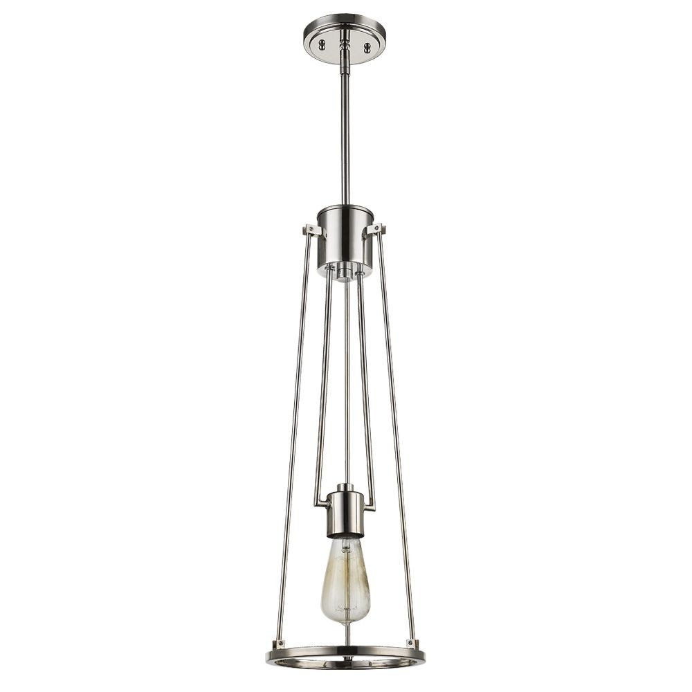 Acclaim Lighting-IN21204PN-Jade - One Light Pendant - 8 Inches Wide by 24 Inches High   Polished Nickel Finish