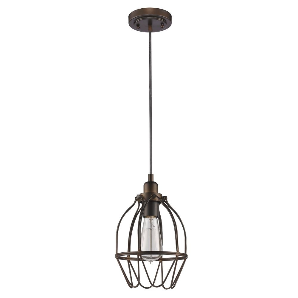 Acclaim Lighting-IN31202ORB-Loft - One Light Mini Pendant in Domesticated Warehouse Style - 7 Inches Wide by 11 Inches High   Oil Rubbed Bronze Finish