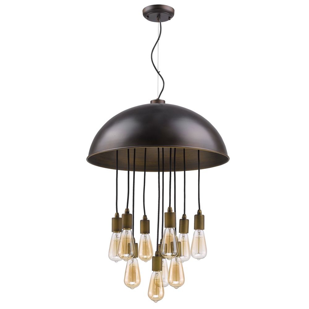 Acclaim Lighting-IN31215ORB-Keough - Ten Light Pendant in Steampunk Style - 22 Inches Wide by 26.5 Inches High   Oil Rubbed Bronze Finish