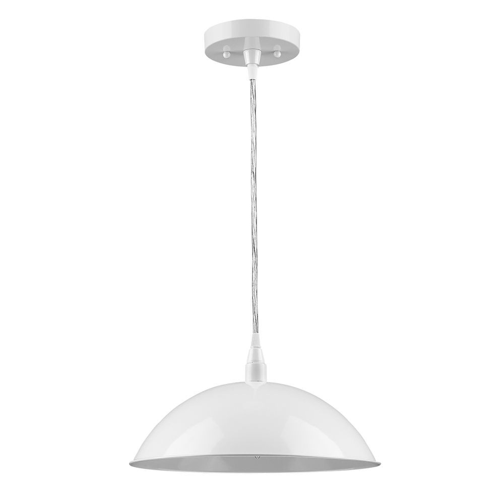 Acclaim Lighting-IN31451WH-Layla - One Light Pendant - 12 Inches Wide by 5.5 Inches High   White Finish