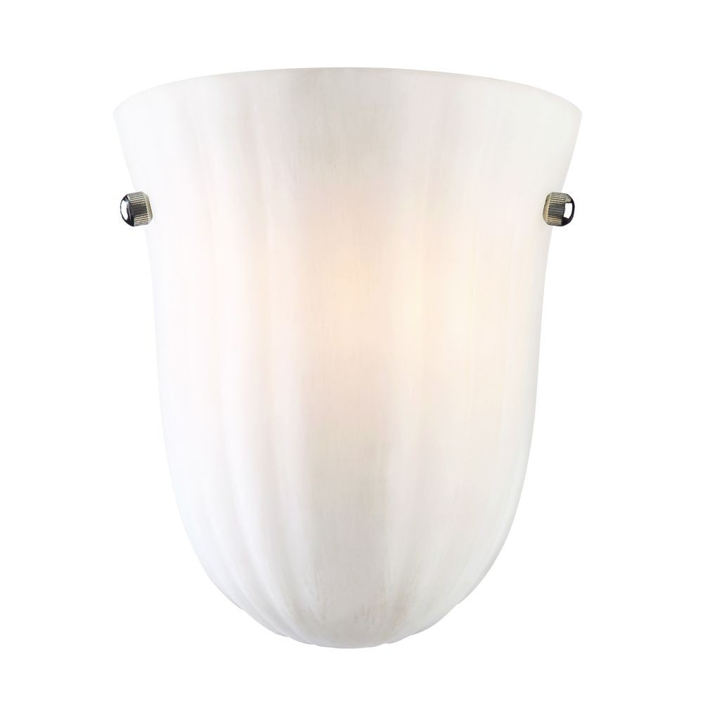 Acclaim Lighting-IN40601-Baronne - One Light Wall Sconce - 6.75 Inches Wide by 7.75 Inches High   Satin Nickel Finish with Opal White Glass