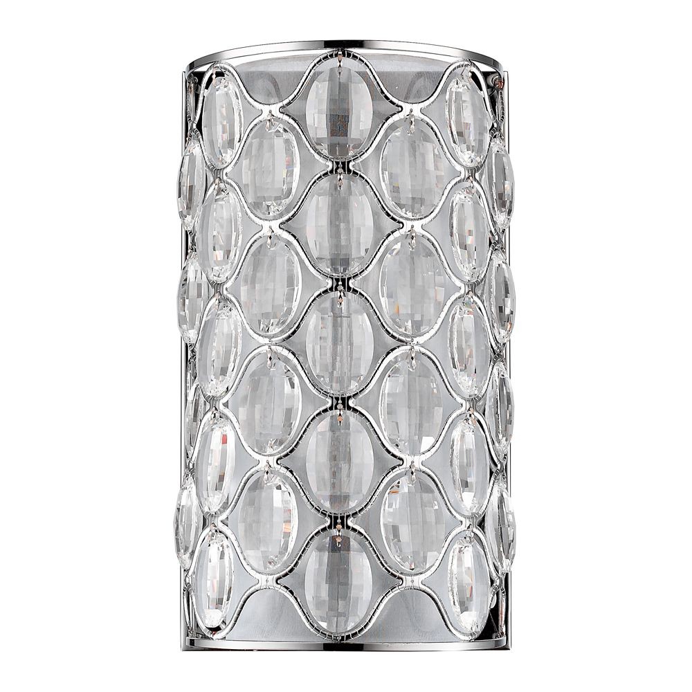 Acclaim Lighting-IN41088PN-Isabella - Two Light Wall Sconce - 9 Inches Wide by 16 Inches High   Polished Nickel Finish with Clear Crystal