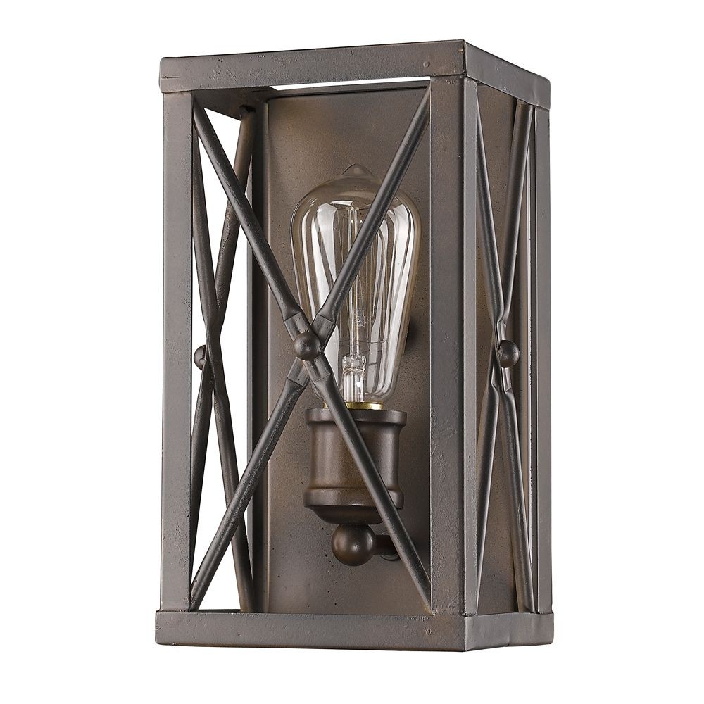 Acclaim Lighting-IN41120ORB-Brooklyn - One Light Wall Sconce in Industrial Style - 5.5 Inches Wide by 10 Inches High   Oil Rubbed Bronze Finish